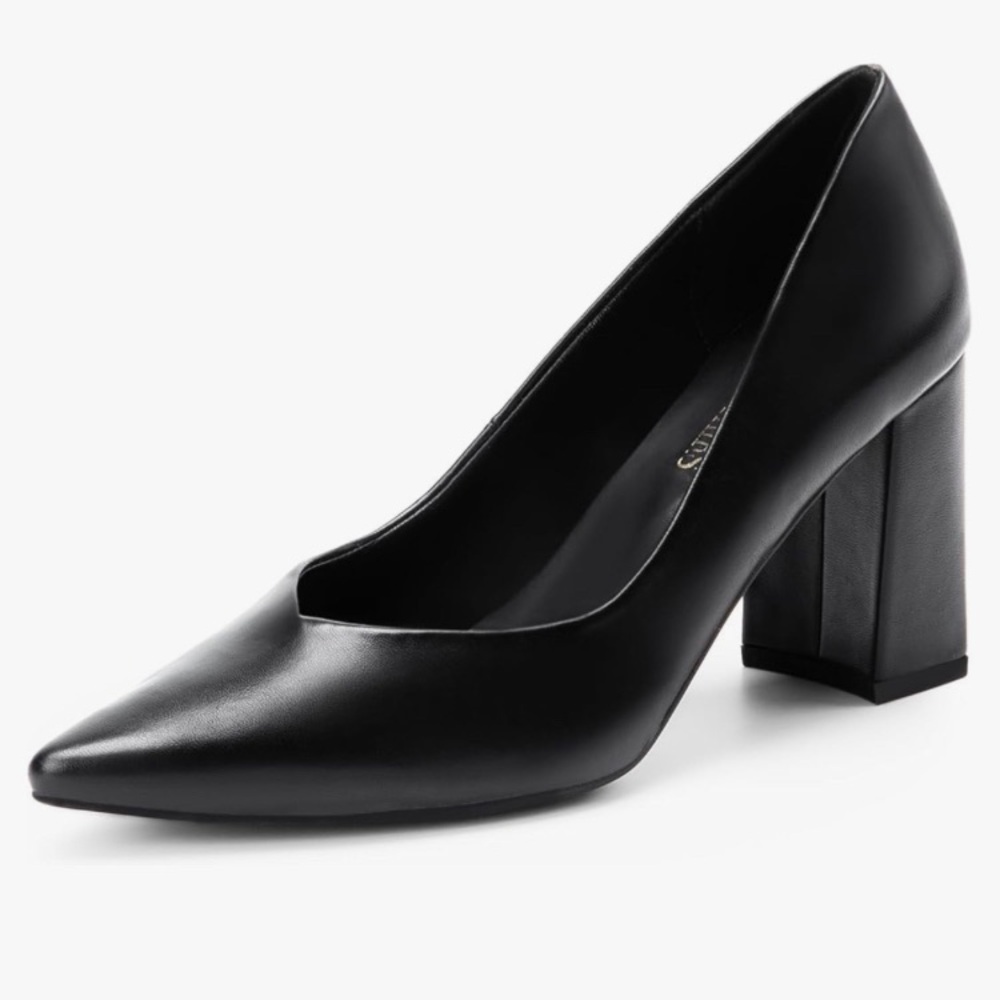 Black Chunky Heels